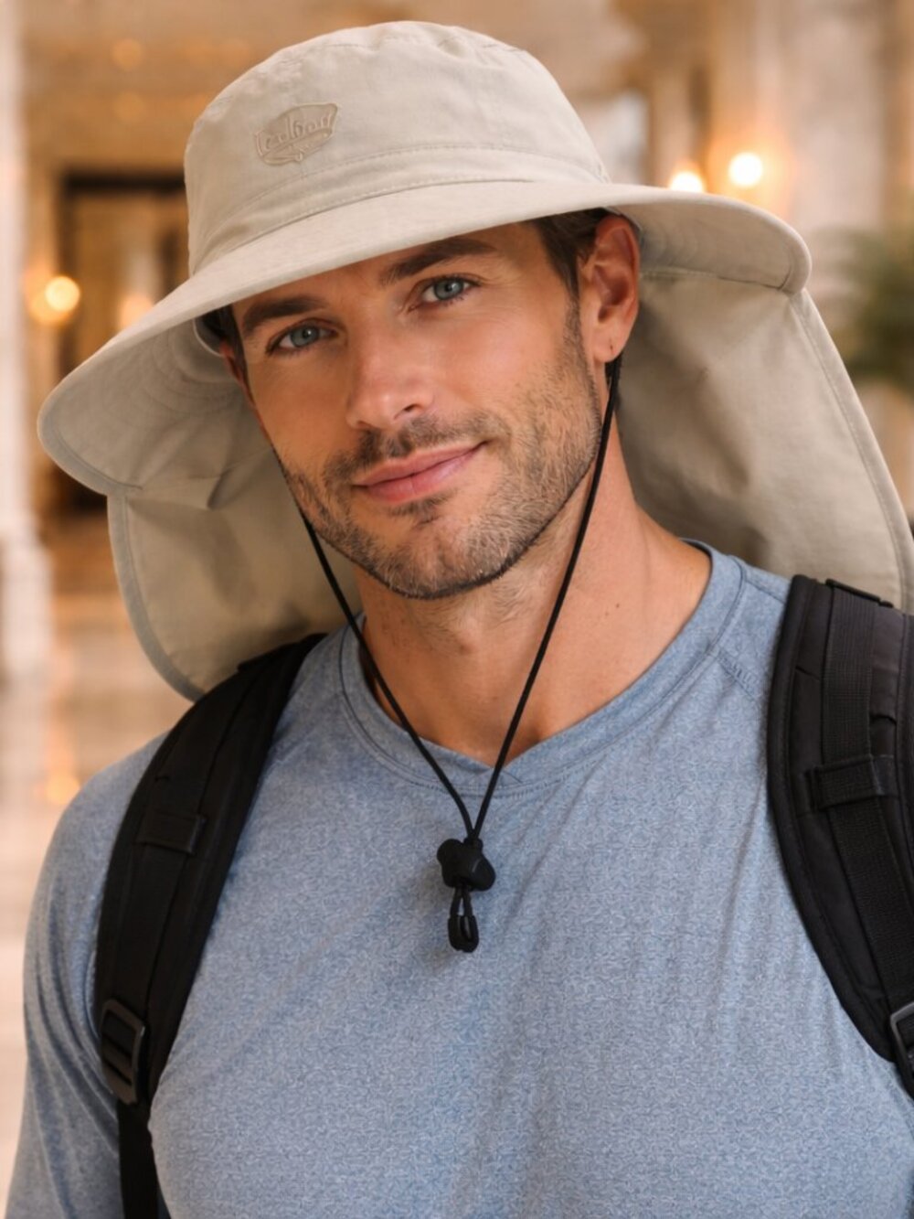 Coolibar UPF 50+ Sun Hat – Stevlie Ultra Wide Brim | UV Protection Travel Hat